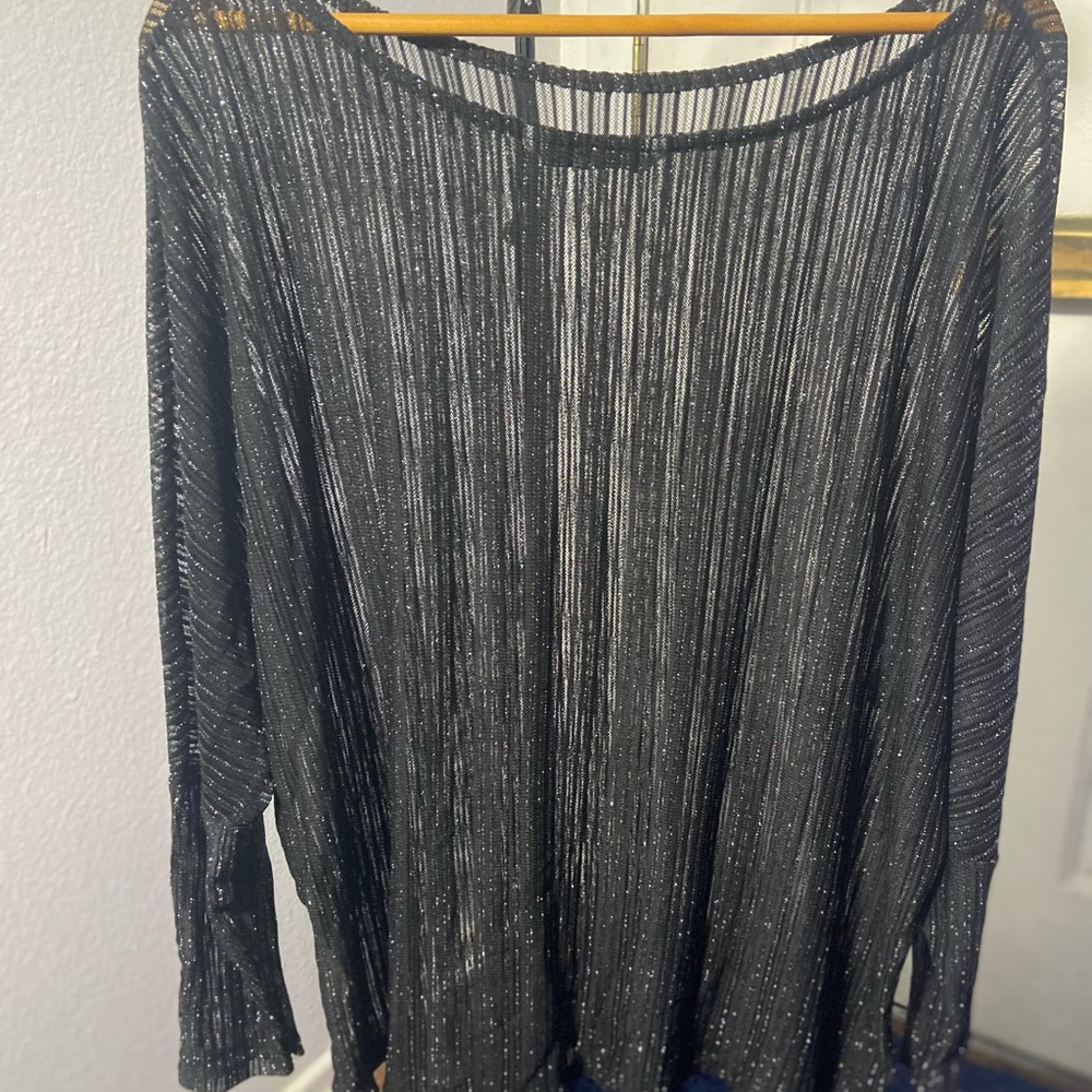 Elegant Black Sheer Top